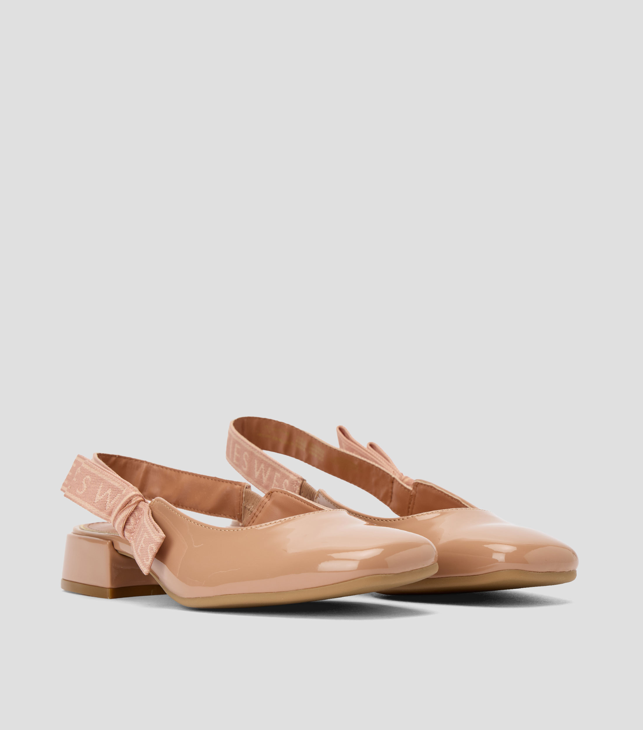 Flats tacón bajo ancho Mujer